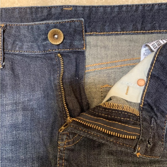 Uniqlo UJ Blue Denim Jeans Skirt Women Size Waist 64cm XS 4 Pockets Zipper - Picture 6 of 10